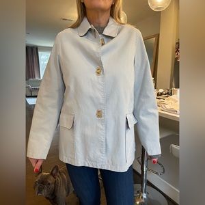 Burberry Light Blue Women’s Raincoat